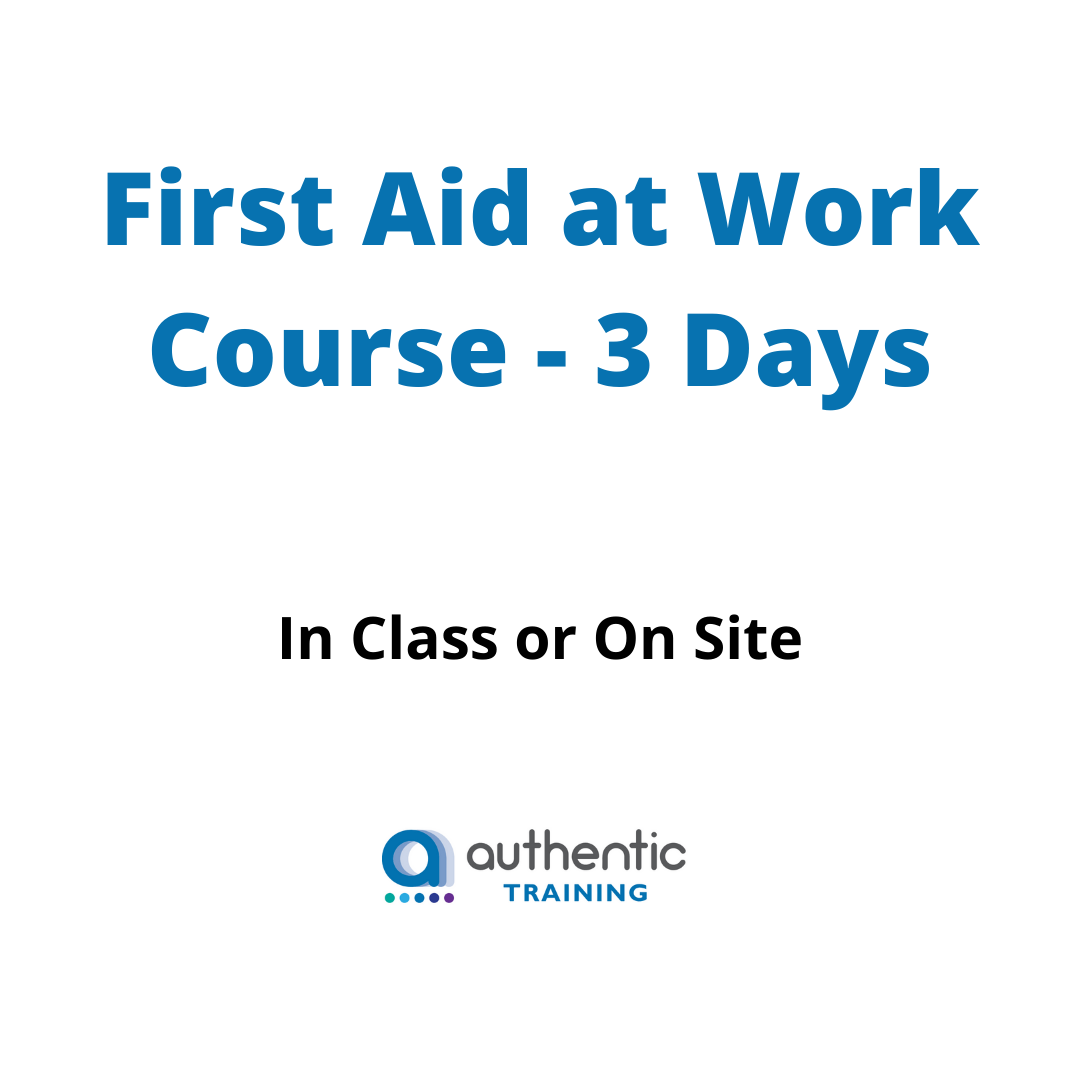 First Aid at Work Course - 3 day